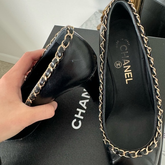 Chanel Chain Heels 36.5 - Picture 14 of 16